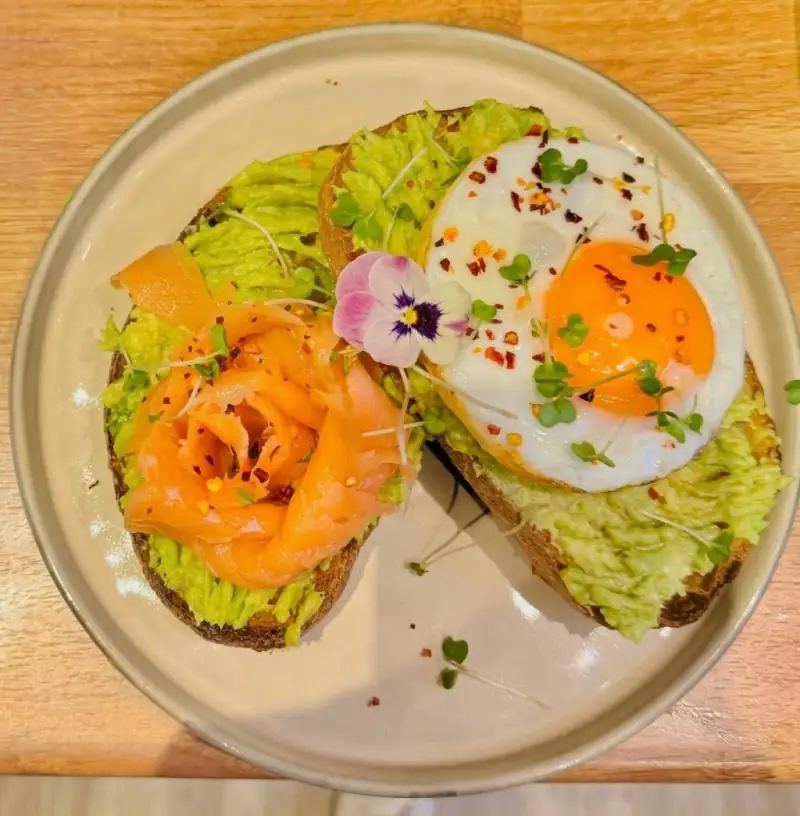Avocado Salmon With Extra Fried Egg