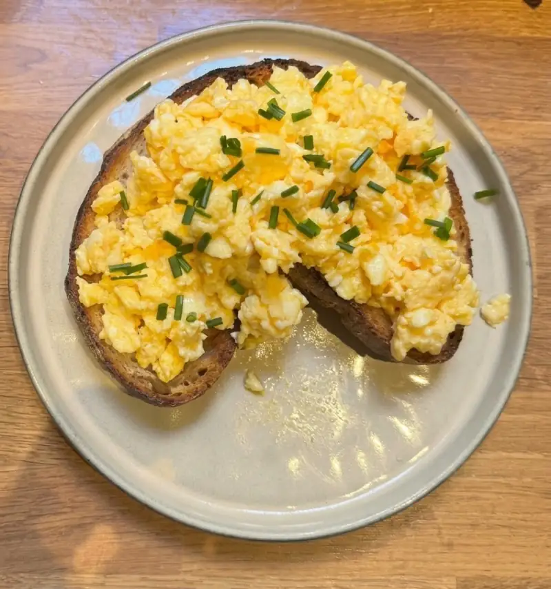 Scrambled Eggs And Toast